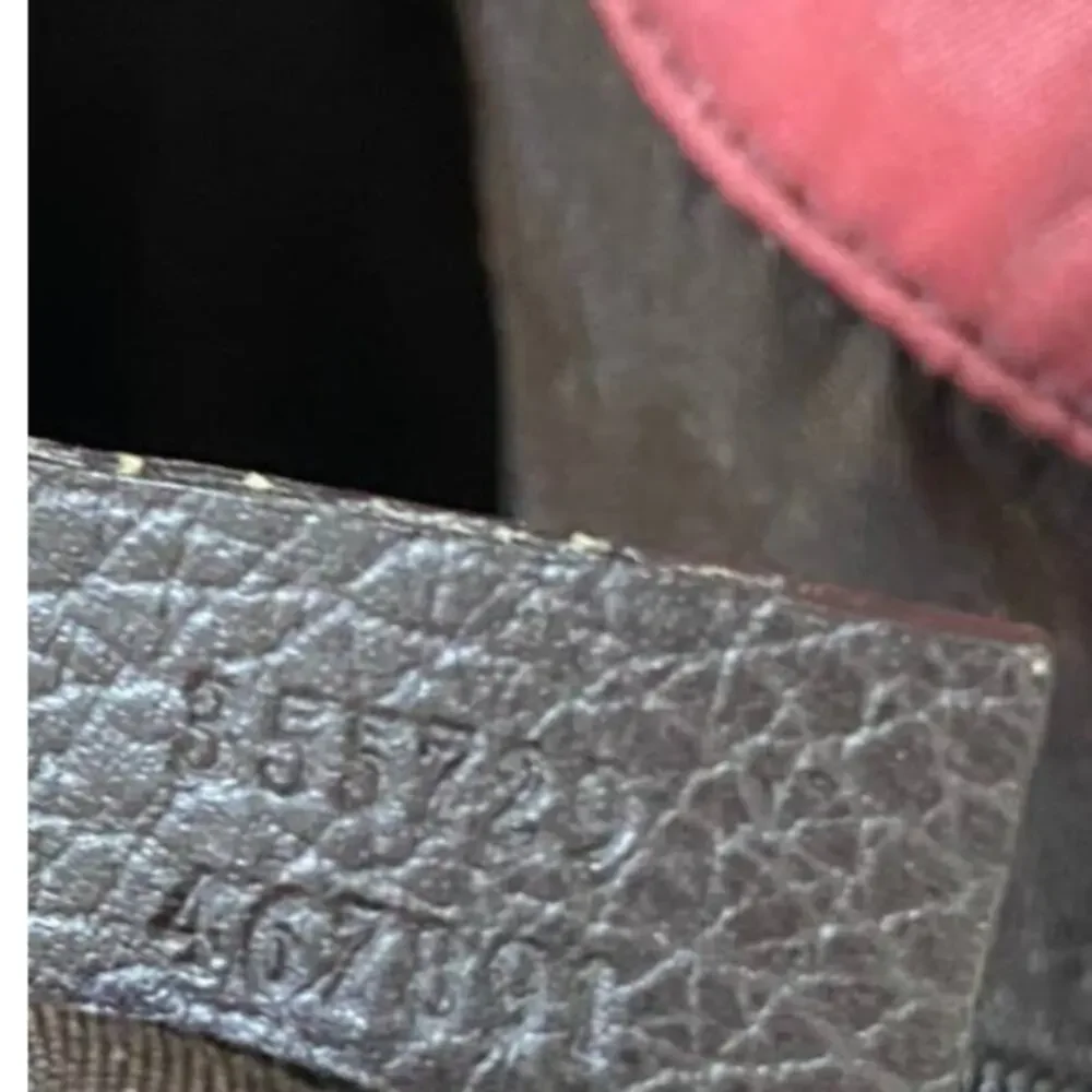 GUCCI Light Red Nylon‎ Embossed Tote Bag Project Piece 355729 467891 Princy - Picture 9 of 16